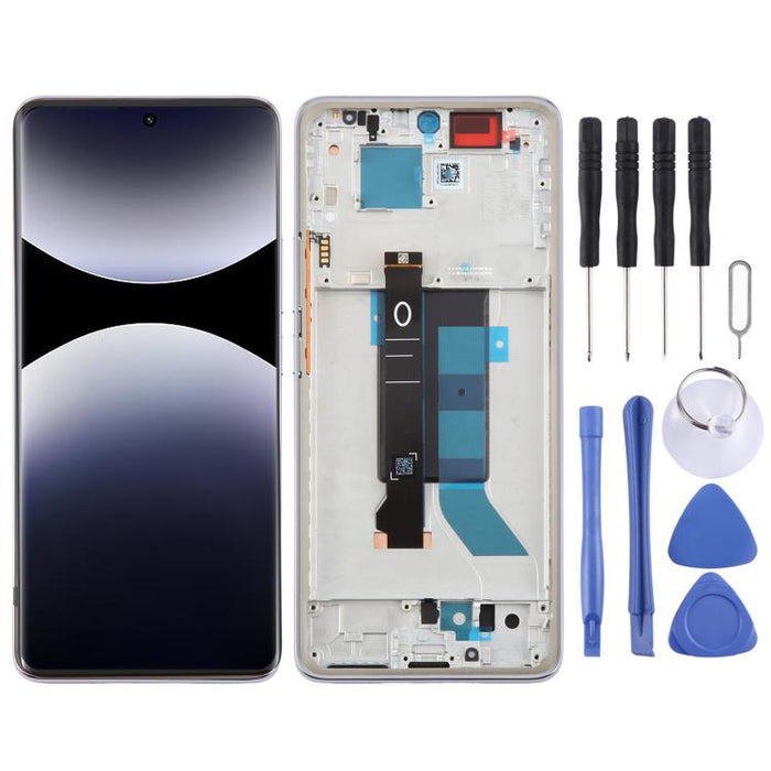 Para Xiaomi Redmi Note 14 Pro Digitalizador de pantalla LCD original Ensamblaje completo con marco, For Xiaomi Redmi Note 14 Pro 5G