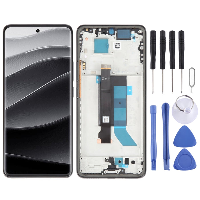 Para Xiaomi Redmi Note 14 Pro+ 5G Digitalizador de pantalla LCD original Conjunto completo con marco, For Xiaomi Redmi Note 14 Pro+ 5G