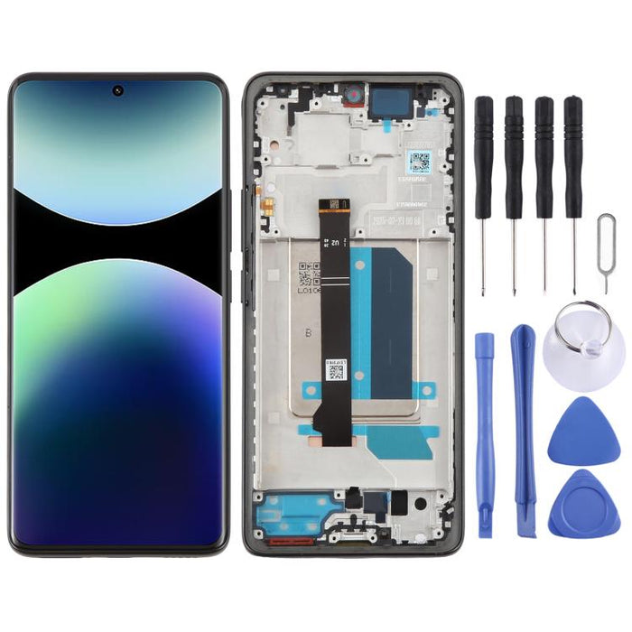 Para Xiaomi Redmi Note 14 Pro+ 5G Digitalizador de pantalla LCD original Conjunto completo con marco, For Xiaomi Redmi Note 14 Pro+ 5G