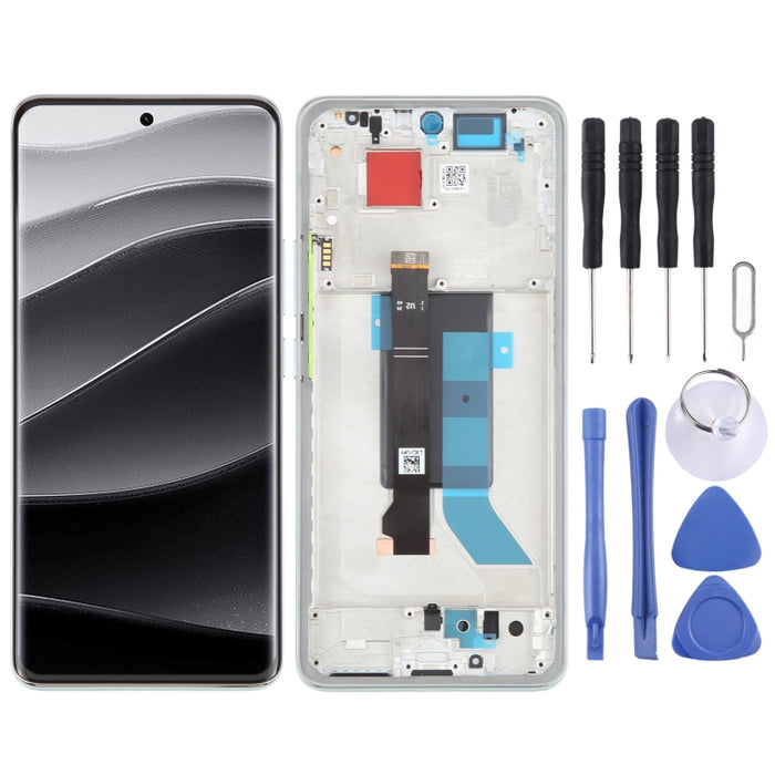 Para Xiaomi Redmi Note 14 Pro+ 5G Digitalizador de pantalla LCD original Conjunto completo con marco, For Xiaomi Redmi Note 14 Pro+ 5G