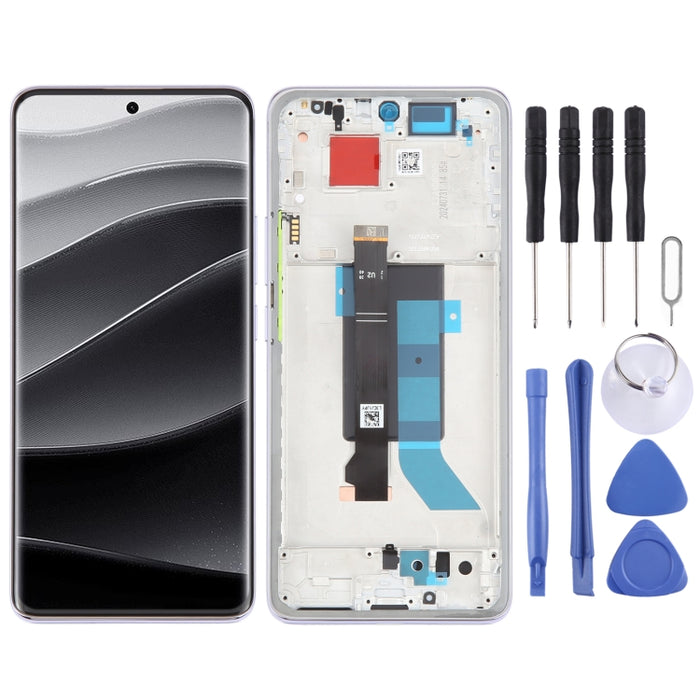 Para Xiaomi Redmi Note 14 Pro+ 5G Digitalizador de pantalla LCD original Conjunto completo con marco, For Xiaomi Redmi Note 14 Pro+ 5G