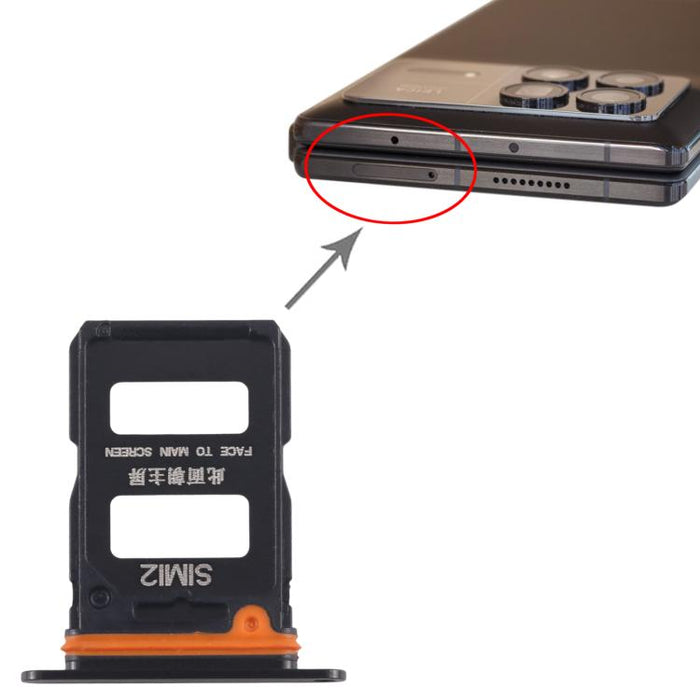 Bandeja para tarjeta SIM original + bandeja para tarjeta SIM para Xiaomi Mix Fold 3, For Xiaomi Mix Fold 3(Original)