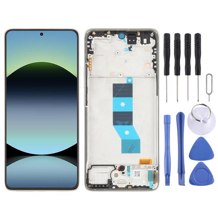 For Xiaomi Redmi Note 14 5G India AMOLED Original LCD Screen Digitizer Full Assembly with Frame, For Xiaomi Redmi Note 14 5G India(Original)