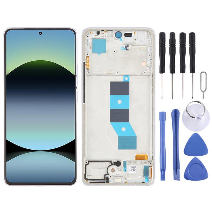 For Xiaomi Redmi Note 14 5G India AMOLED Original LCD Screen Digitizer Full Assembly with Frame, For Xiaomi Redmi Note 14 5G India(Original)
