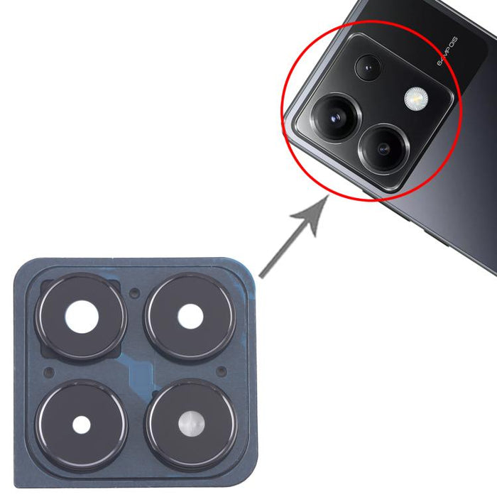 For Xiaomi Poco X6 Original Rear Camera Frame, For Xiaomi Poco X6(Original)