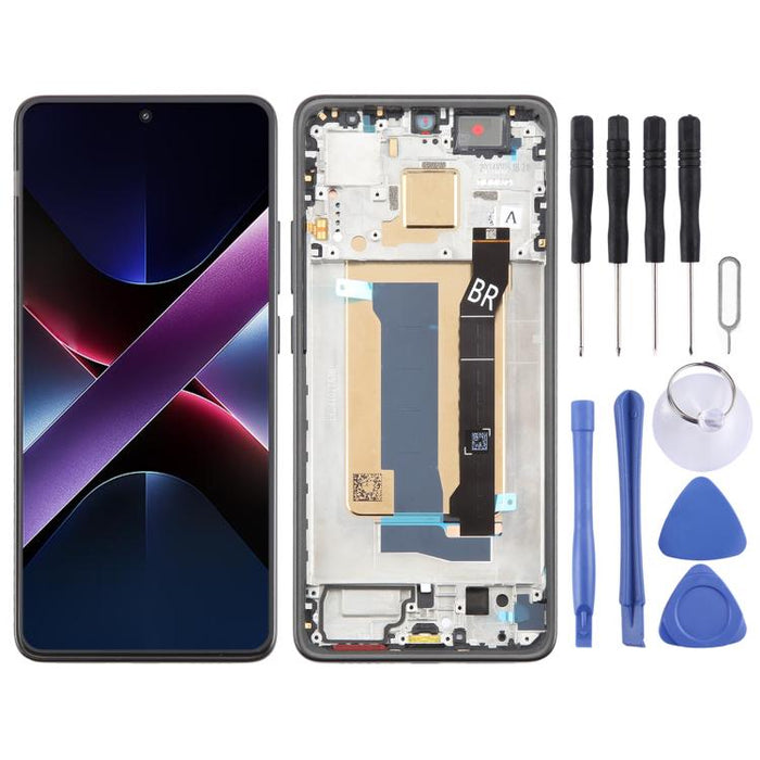 For Xiaomi Poco X7 Pro AMOLED Original LCD Screen Digitizer Full Assembly with Frame, For Xiaomi Poco X7 Pro(Original)