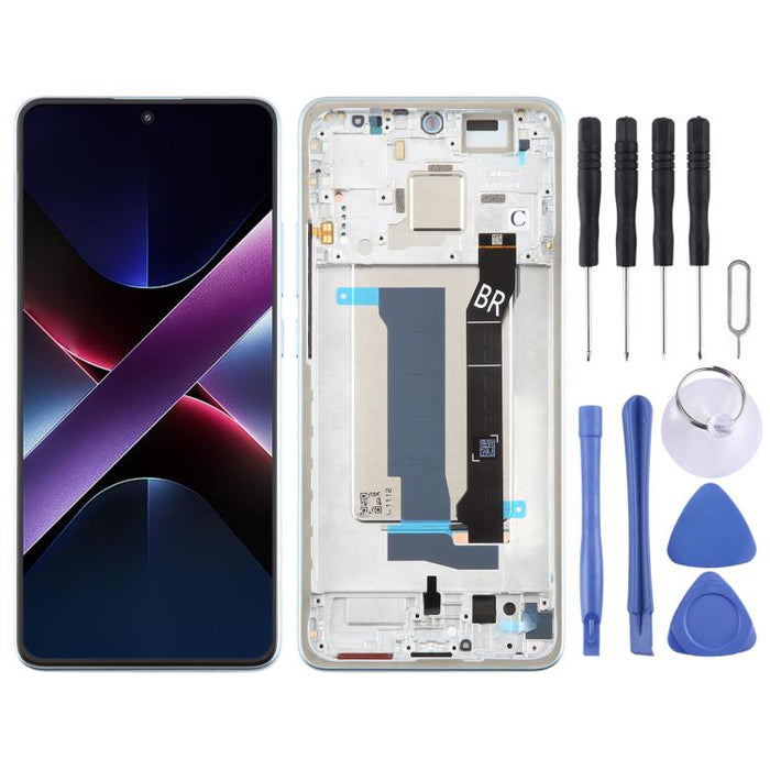 For Xiaomi Poco X7 Pro AMOLED Original LCD Screen Digitizer Full Assembly with Frame, For Xiaomi Poco X7 Pro(Original)