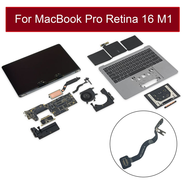 821-03114-A Cable de suspensión del Sensor de ángulo de la cubierta de la pantalla LCD para MacBook Pro Retina 16 M1 A2485 EMC3651 2021, A2485