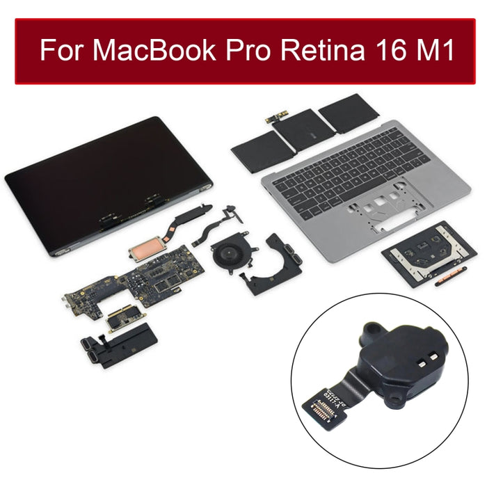 Cable flexible para conector de auriculares 821-03117-A para MacBook Pro de 16 pulgadas M1 A2485 EMC3651 2021, For MacBook Pro 16 inch M1 A2485