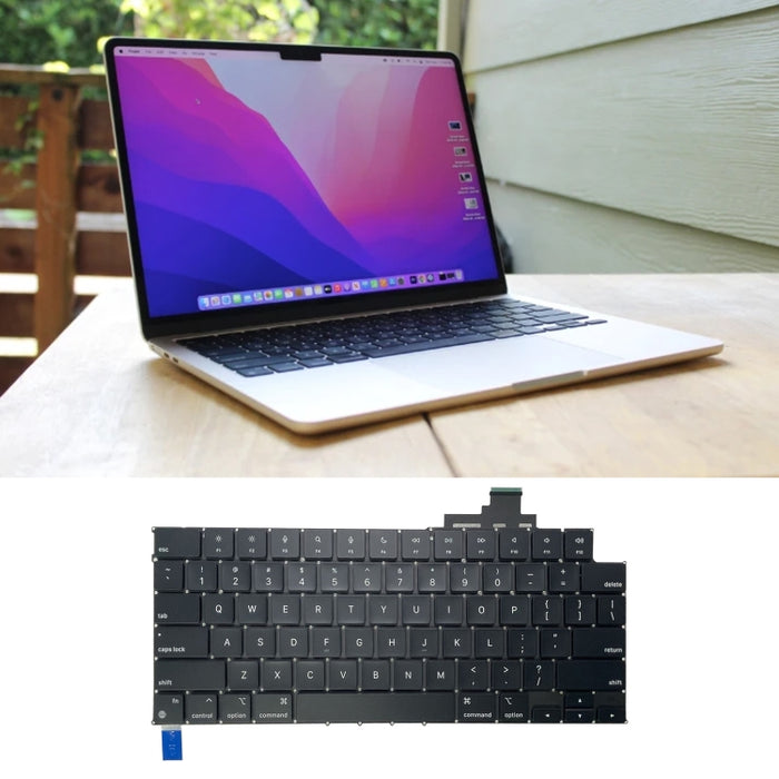 Teclado versión estadounidense para MacBook Air M2 13 2022 A2681, A2681 2022