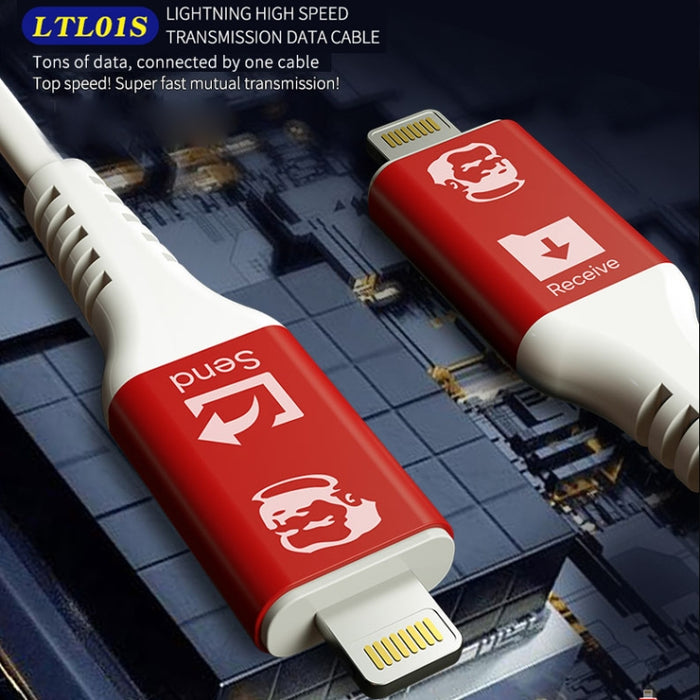 Cable relámpago USB del cable de datos de transmisión de velocidad máxima del relámpago MECÁNICO para tipo-c a tipo-c