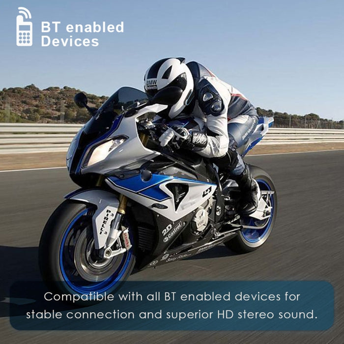 Casco de motocicleta Auriculares Bluetooth 4.2 de baja potencia