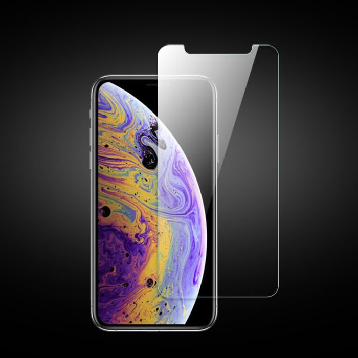 10 piezas mocolo 0,33 mm 9H 2.5D película de vidrio templado para iPhone XS / X (transparente)