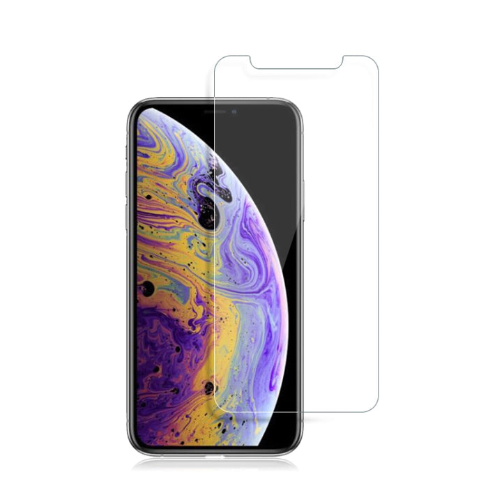 10 piezas mocolo 0,33 mm 9H 2.5D película de vidrio templado para iPhone XS / X (transparente)