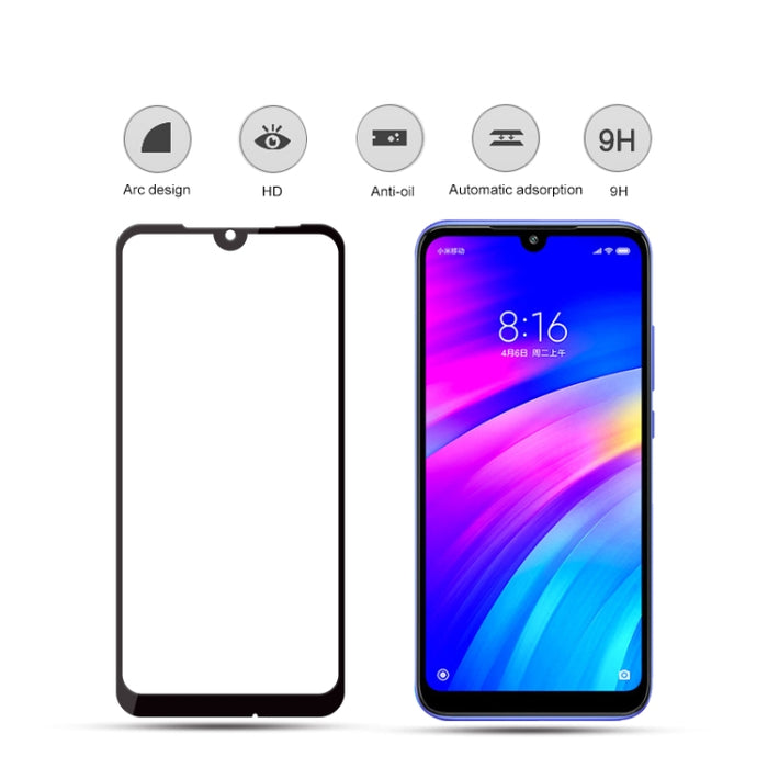 2 uds mocolo 0,33mm 9H 2.5D película de vidrio templado con estampado de seda, Redmi 7, Xiaomi Mi9 se, Xiaomi Pocophone F1, Xiaomi Mi 9, Redmi Note 6 Pro, Redmi 6 Pro, Redmi Note6, Redmi 6, Xiaomi Mi 8, Redmi Note7