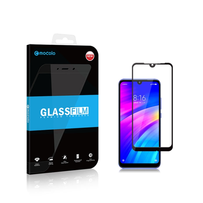 2 uds mocolo 0,33mm 9H 2.5D película de vidrio templado con estampado de seda, Redmi 7, Xiaomi Mi9 se, Xiaomi Pocophone F1, Xiaomi Mi 9, Redmi Note 6 Pro, Redmi 6 Pro, Redmi Note6, Redmi 6, Xiaomi Mi 8, Redmi Note7