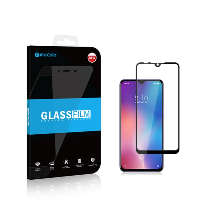 2 uds mocolo 0,33mm 9H 2.5D película de vidrio templado con estampado de seda, Redmi 7, Xiaomi Mi9 se, Xiaomi Pocophone F1, Xiaomi Mi 9, Redmi Note 6 Pro, Redmi 6 Pro, Redmi Note6, Redmi 6, Xiaomi Mi 8, Redmi Note7