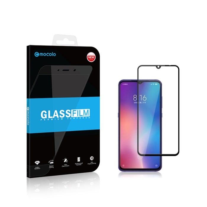 2 uds mocolo 0,33mm 9H 2.5D película de vidrio templado con estampado de seda, Redmi 7, Xiaomi Mi9 se, Xiaomi Pocophone F1, Xiaomi Mi 9, Redmi Note 6 Pro, Redmi 6 Pro, Redmi Note6, Redmi 6, Xiaomi Mi 8, Redmi Note7