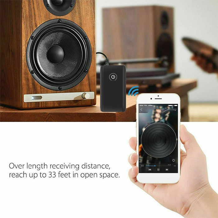 B10S Adaptador Bluetooth 5.0 Transmisor Bluetooth Receptor 2 en 1 Adaptador Bluetooth, black