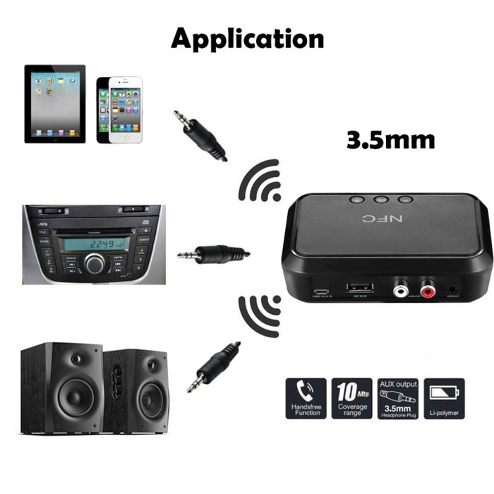 NFC Desktop Bluetooth Music Receiver 4.1 Adaptador Bluetooth Unidad USB Lee Altavoz Bluetooth, B10