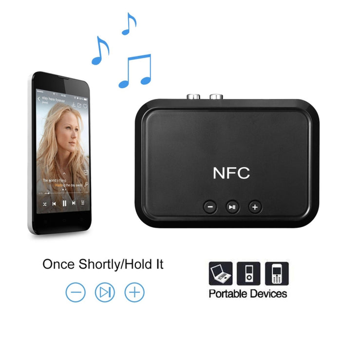 NFC Desktop Bluetooth Music Receiver 4.1 Adaptador Bluetooth Unidad USB Lee Altavoz Bluetooth, B10