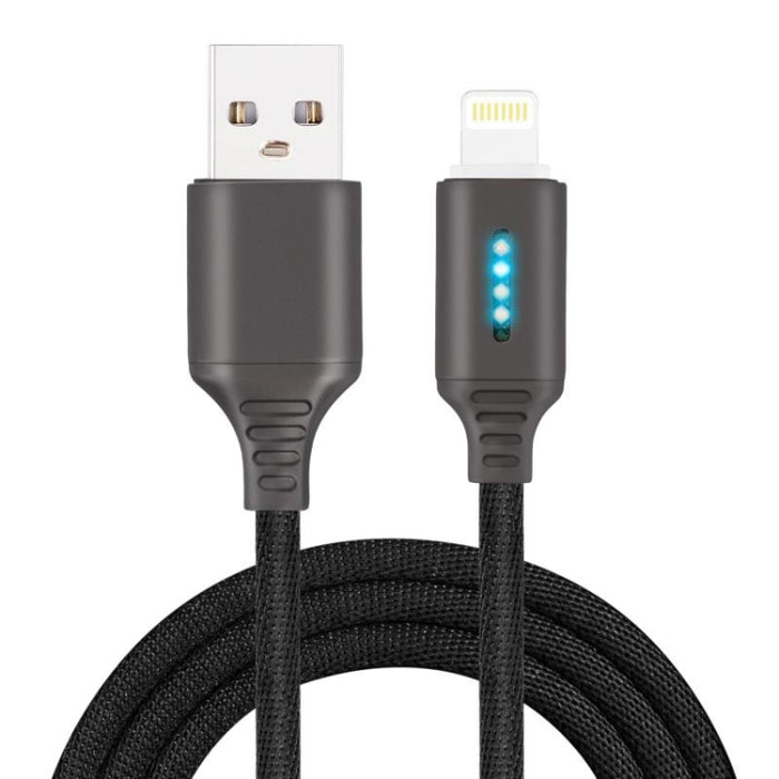 Línea de carga de apagado automático inteligente para aleación de zinc para línea de datos luminosos de Apple Running Lamp, black, white, glod, rose gold