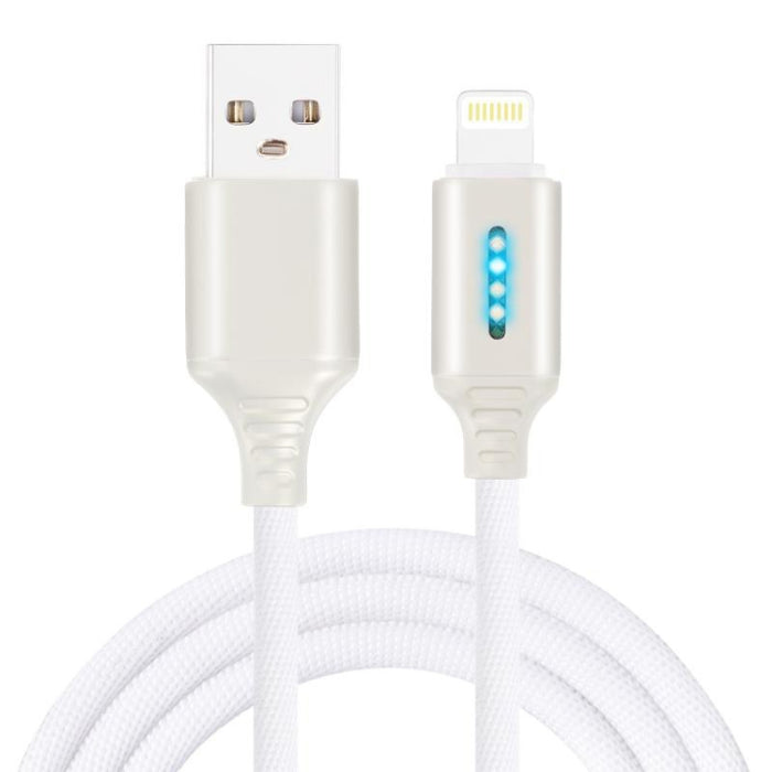 Línea de carga de apagado automático inteligente para aleación de zinc para línea de datos luminosos de Apple Running Lamp, black, white, glod, rose gold