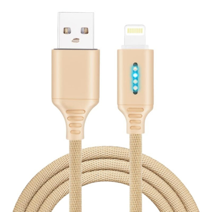 Línea de carga de apagado automático inteligente para aleación de zinc para línea de datos luminosos de Apple Running Lamp, black, white, glod, rose gold