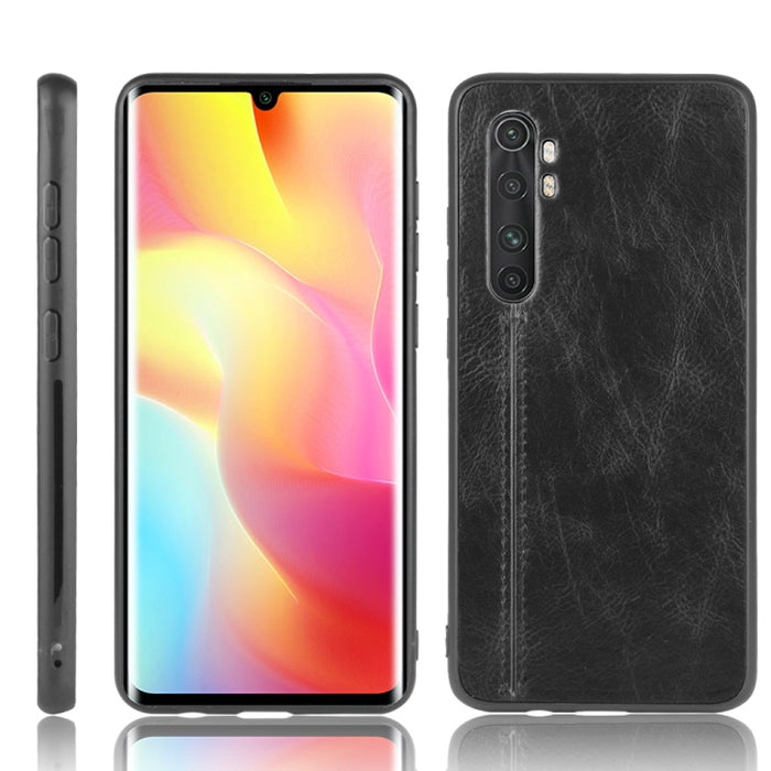 Para Xiaomi Mi Note 10 Lite Patrón de vaca de costura a prueba de golpes Piel PC + PU + Funda de TPU, For Xiaomi Mi Note 10 Lite