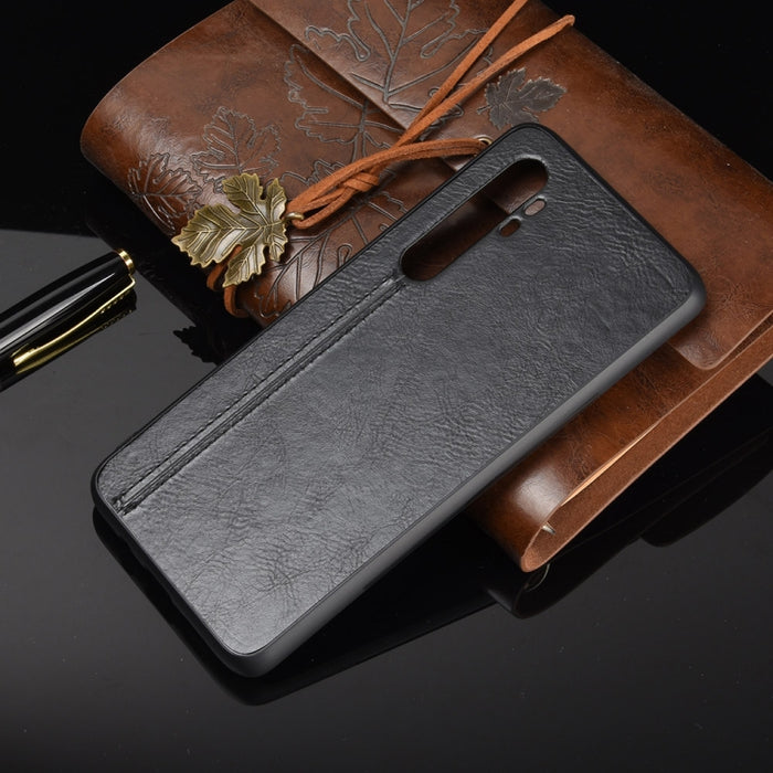 Para Xiaomi Mi Note 10 Lite Patrón de vaca de costura a prueba de golpes Piel PC + PU + Funda de TPU, For Xiaomi Mi Note 10 Lite