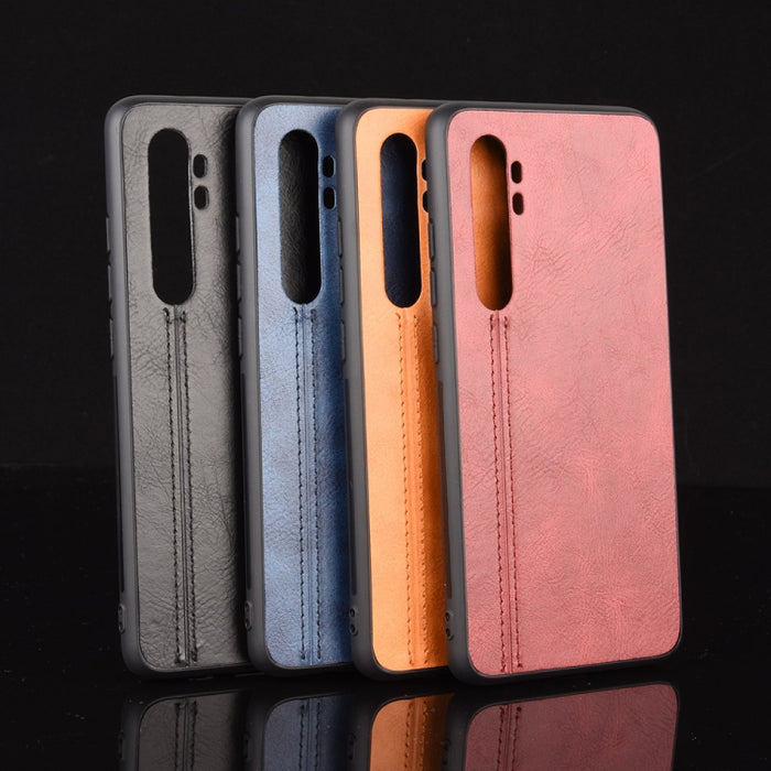 Para Xiaomi Mi Note 10 Lite Patrón de vaca de costura a prueba de golpes Piel PC + PU + Funda de TPU, For Xiaomi Mi Note 10 Lite