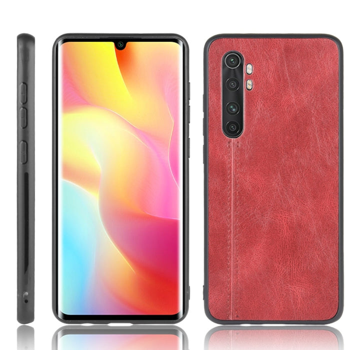 Para Xiaomi Mi Note 10 Lite Patrón de vaca de costura a prueba de golpes Piel PC + PU + Funda de TPU, For Xiaomi Mi Note 10 Lite