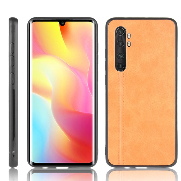 Para Xiaomi Mi Note 10 Lite Patrón de vaca de costura a prueba de golpes Piel PC + PU + Funda de TPU, For Xiaomi Mi Note 10 Lite