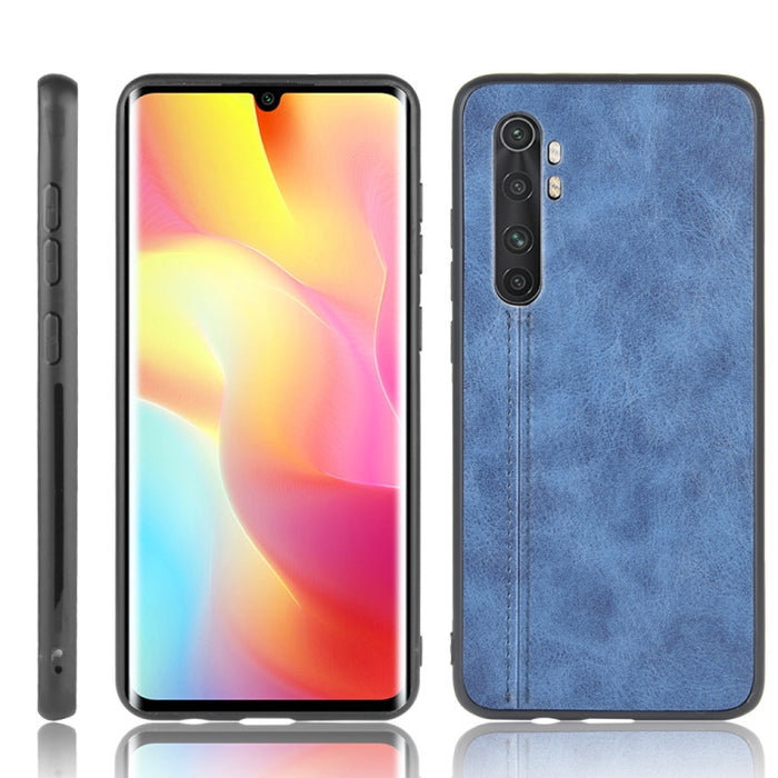 Para Xiaomi Mi Note 10 Lite Patrón de vaca de costura a prueba de golpes Piel PC + PU + Funda de TPU, For Xiaomi Mi Note 10 Lite