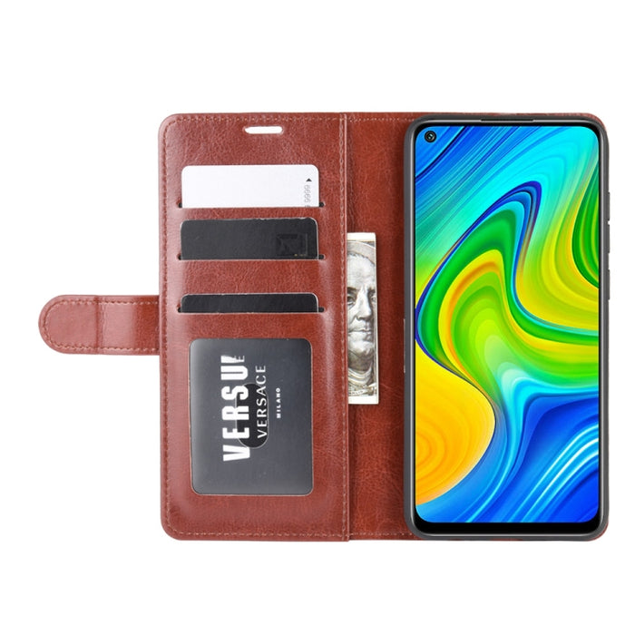 Para Xiaomi Redmi Note 9/10X 4G R64 Textura Funda protectora con tapa horizontal única con soporte y ranuras para tarjetas y billetera y marco de fotos, For Redmi Note 9 4G