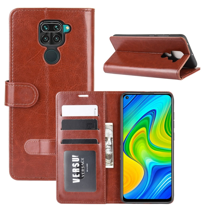 Para Xiaomi Redmi Note 9/10X 4G R64 Textura Funda protectora con tapa horizontal única con soporte y ranuras para tarjetas y billetera y marco de fotos, For Redmi Note 9 4G