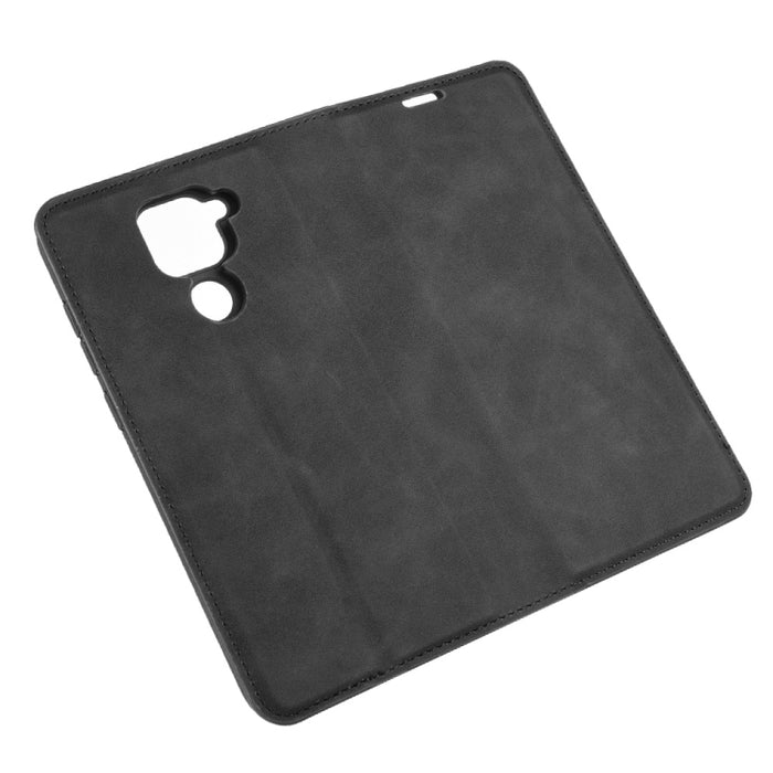 Para Xiaomi Redmi Note 9/10X 4G Funda de cuero con succión magnética de negocios de piel retro con soporte, ranuras para tarjetas y billetera, For Redmi Note 9 4G
