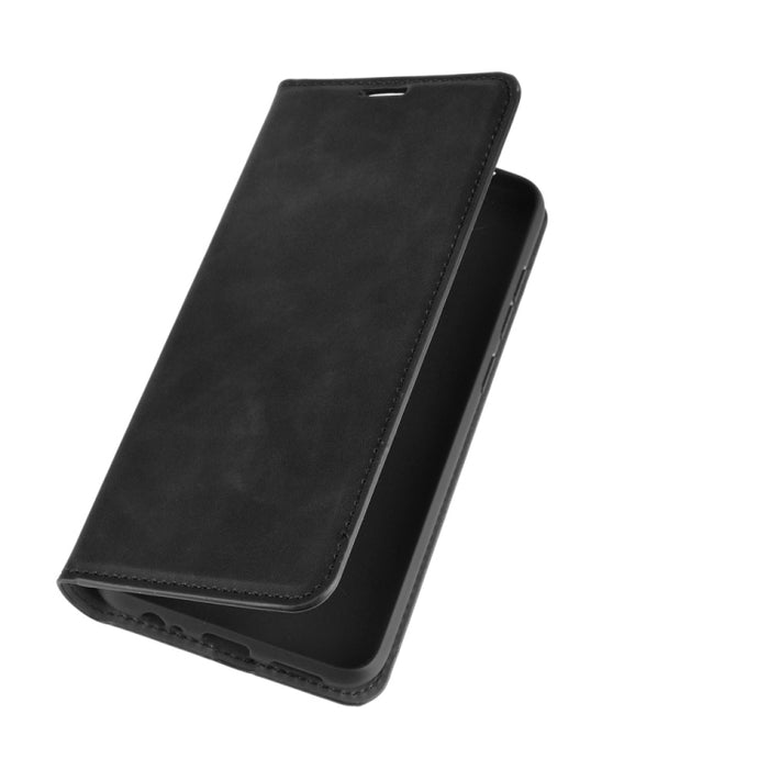 Para Xiaomi Redmi Note 9/10X 4G Funda de cuero con succión magnética de negocios de piel retro con soporte, ranuras para tarjetas y billetera, For Redmi Note 9 4G