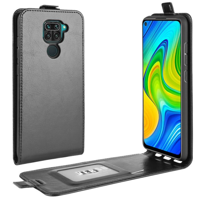 Para Xiaomi Redmi Note 9/10X 4G R64 Textura Funda protectora de cuero con tapa vertical única con ranuras para tarjetas y marco de fotos, For Redmi Note 9 4G