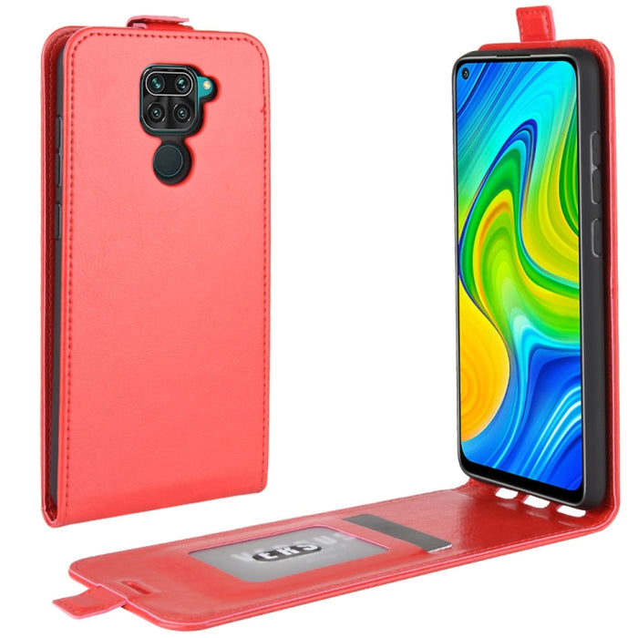 Para Xiaomi Redmi Note 9/10X 4G R64 Textura Funda protectora de cuero con tapa vertical única con ranuras para tarjetas y marco de fotos, For Redmi Note 9 4G