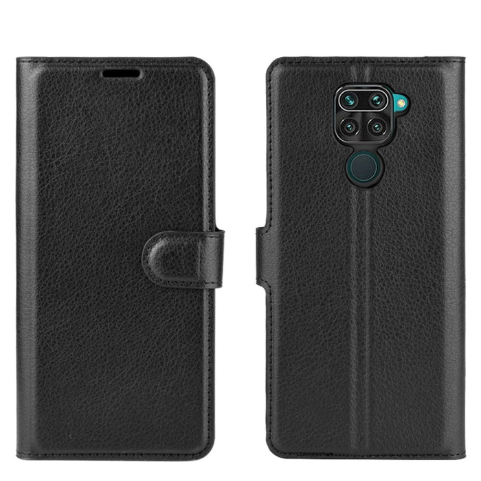 Para Xiaomi Redmi Note 9/10X 4G Litchi Texture Funda protectora con tapa horizontal con soporte, ranuras para tarjetas y billetera, For Redmi Note 10X 4G
