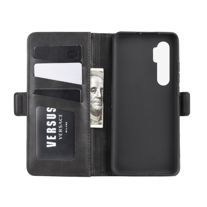 Para Xiaomi Mi Note 10 Lite Funda de cuero con tapa horizontal con hebilla magnética de doble cara con soporte, ranuras para tarjetas y billetera, For Xiaomi Mi Note 10 Lite