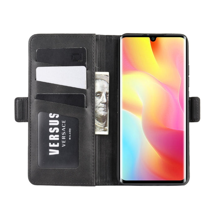 Para Xiaomi Mi Note 10 Lite Funda de cuero con tapa horizontal con hebilla magnética de doble cara con soporte, ranuras para tarjetas y billetera, For Xiaomi Mi Note 10 Lite