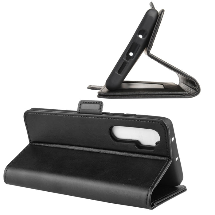 Para Xiaomi Mi Note 10 Lite Funda de cuero con tapa horizontal con hebilla magnética de doble cara con soporte, ranuras para tarjetas y billetera, For Xiaomi Mi Note 10 Lite