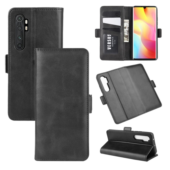 Para Xiaomi Mi Note 10 Lite Funda de cuero con tapa horizontal con hebilla magnética de doble cara con soporte, ranuras para tarjetas y billetera, For Xiaomi Mi Note 10 Lite