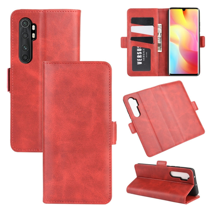Para Xiaomi Mi Note 10 Lite Funda de cuero con tapa horizontal con hebilla magnética de doble cara con soporte, ranuras para tarjetas y billetera, For Xiaomi Mi Note 10 Lite