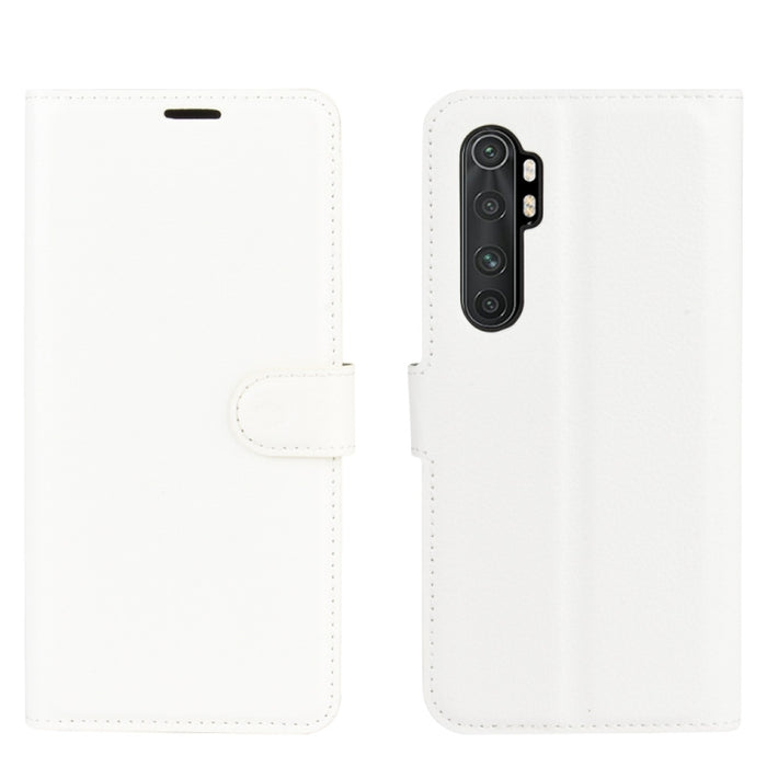 Para Xiaomi Mi Note 10 Lite Litchi Texture Funda protectora con tapa horizontal con soporte y ranuras para tarjetas y billetera, For Xiaomi Mi Note 10 Lite
