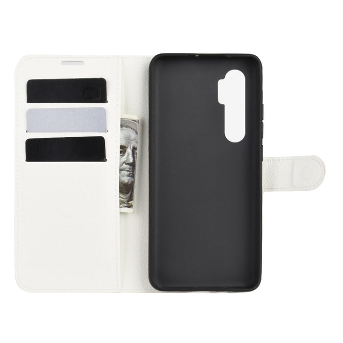 Para Xiaomi Mi Note 10 Lite Litchi Texture Funda protectora con tapa horizontal con soporte y ranuras para tarjetas y billetera, For Xiaomi Mi Note 10 Lite
