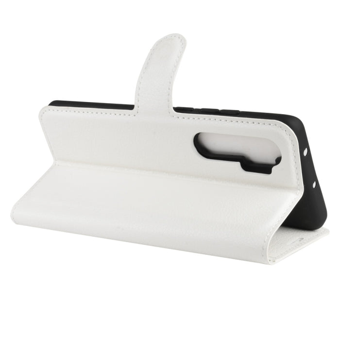 Para Xiaomi Mi Note 10 Lite Litchi Texture Funda protectora con tapa horizontal con soporte y ranuras para tarjetas y billetera, For Xiaomi Mi Note 10 Lite