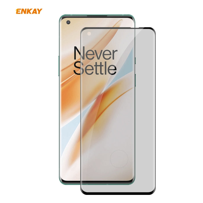 ENKAY Hat-Prince 0.26mm 9H 3D Curvado Calor Doblado Privacidad Anti-espía Pantalla completa Película de vidrio templado, For OnePlus 8 Pro, For OnePlus 8, For Huawei P40 Pro, For Xiaomi Mi 10 / Mi 10 Pro